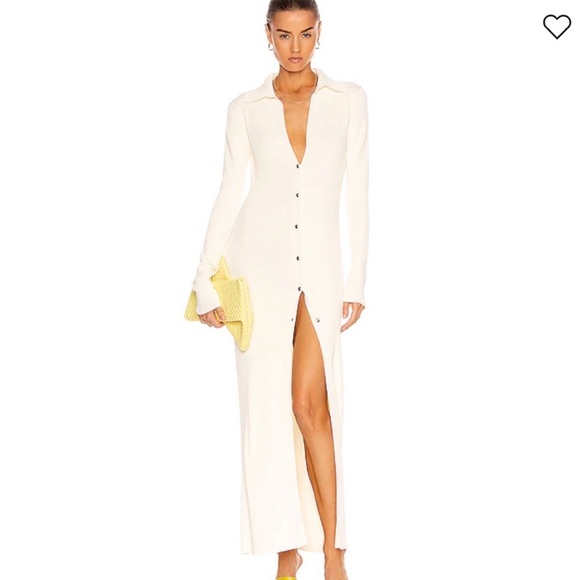 NWT GAUGE81 ribbed knit Ruby dress in ivory - Picture 2 of 8